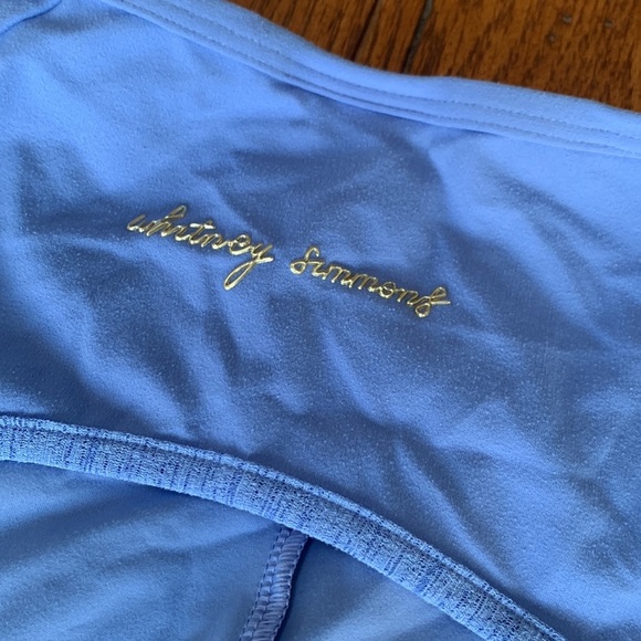 Gymshark x Whitney Simmons Long Sleeve Crop Top Intense Beautiful Blue Medium - Picture 2 of 14